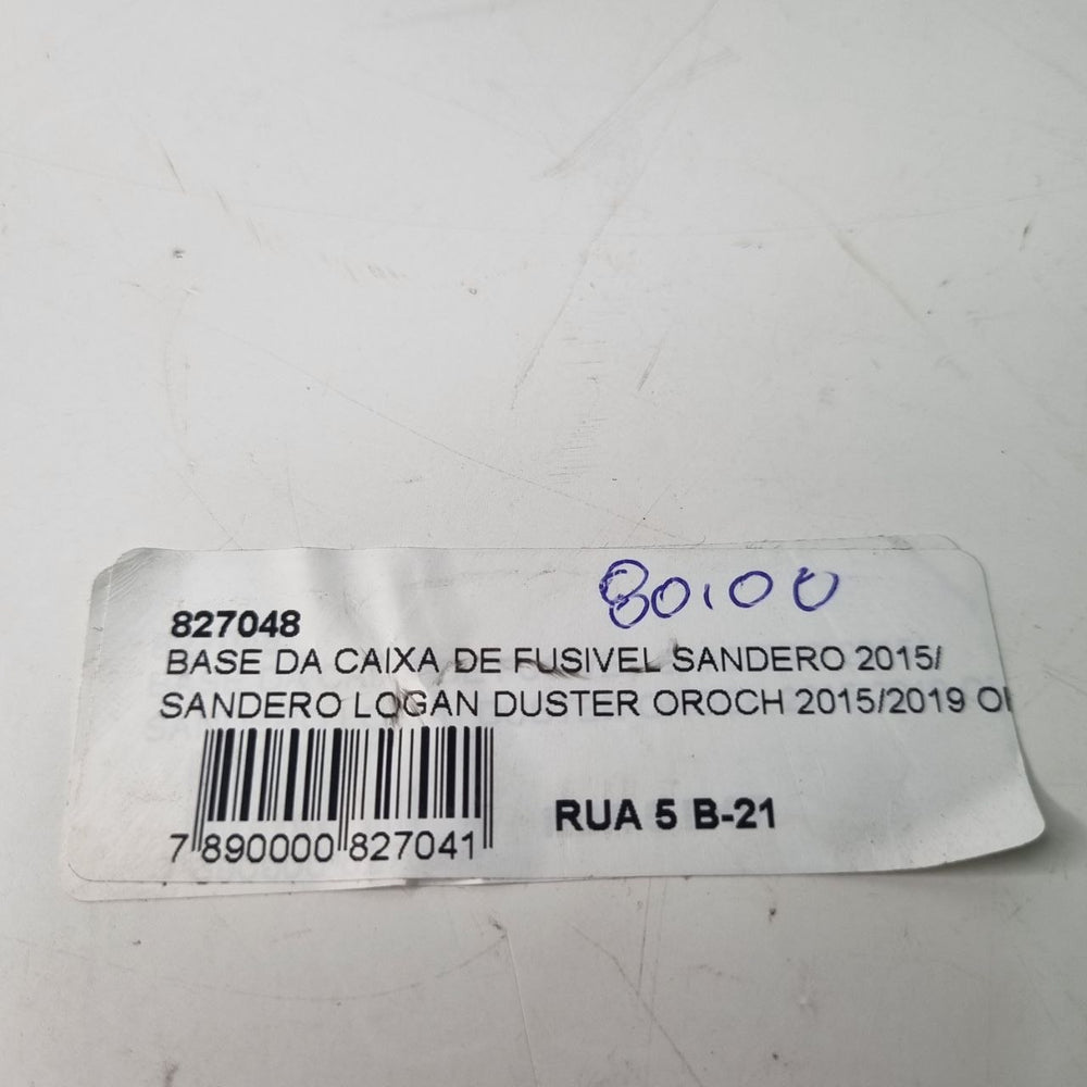 Base Caixa de Fusível Renault Sandero Logan Duster Oroch 2015/2019 Nova