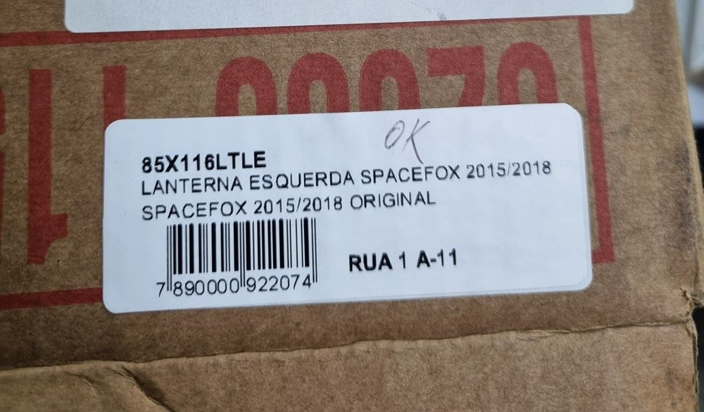 Lanterna Tras Esq Volkswagen SpaceFox 2015/2018