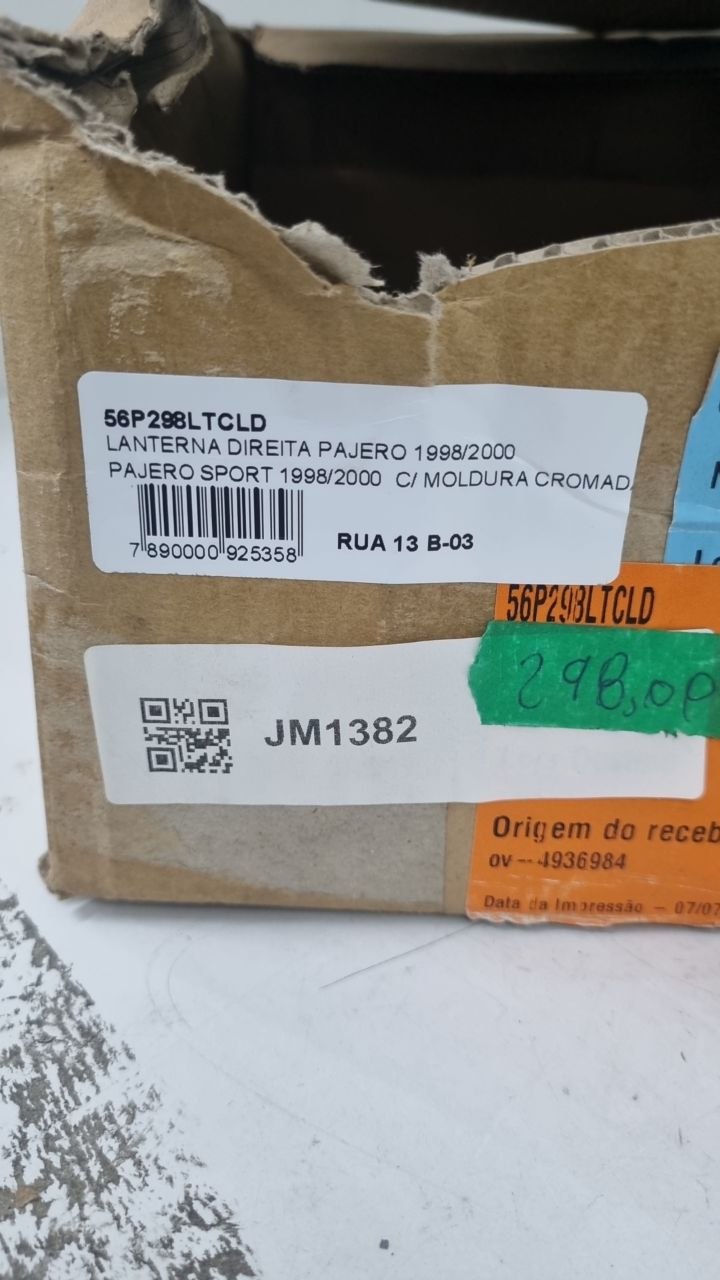 Lanterna Tras Dir Mitsubishi Pajero Sport 1998/2000