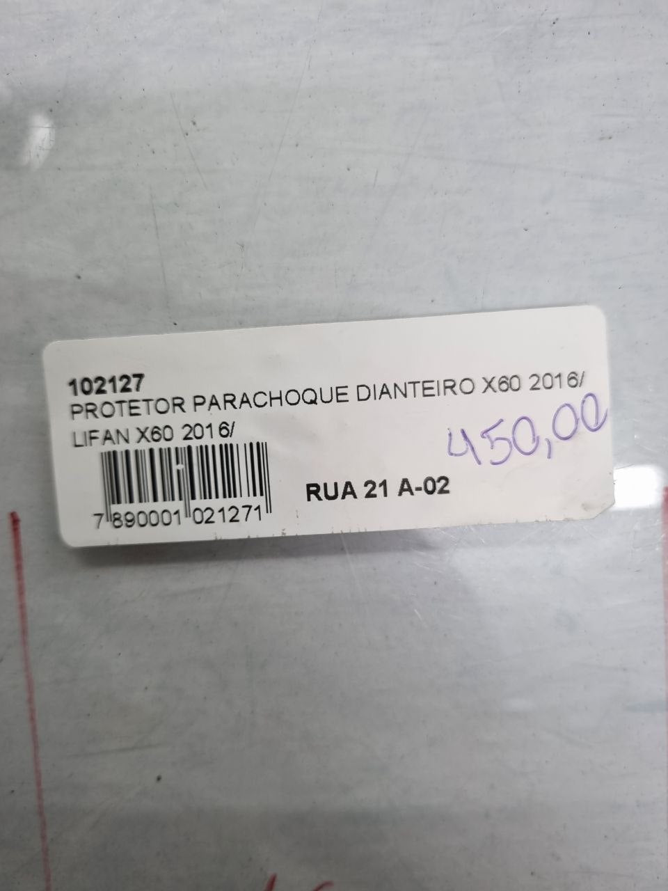 Protetor Parachoque Dianteiro Lifan X60 2016/