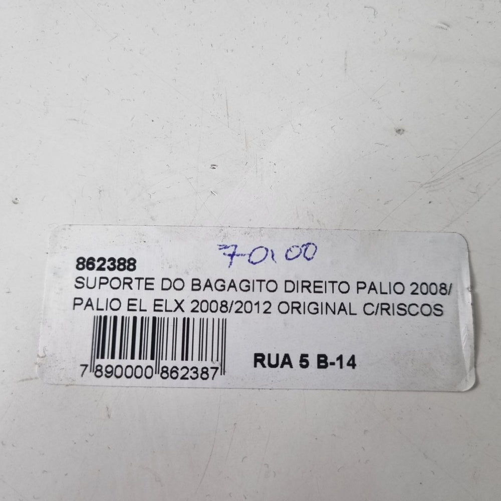 Suporte Bagagito Direito Fiat Palio 2008/2012 Usado