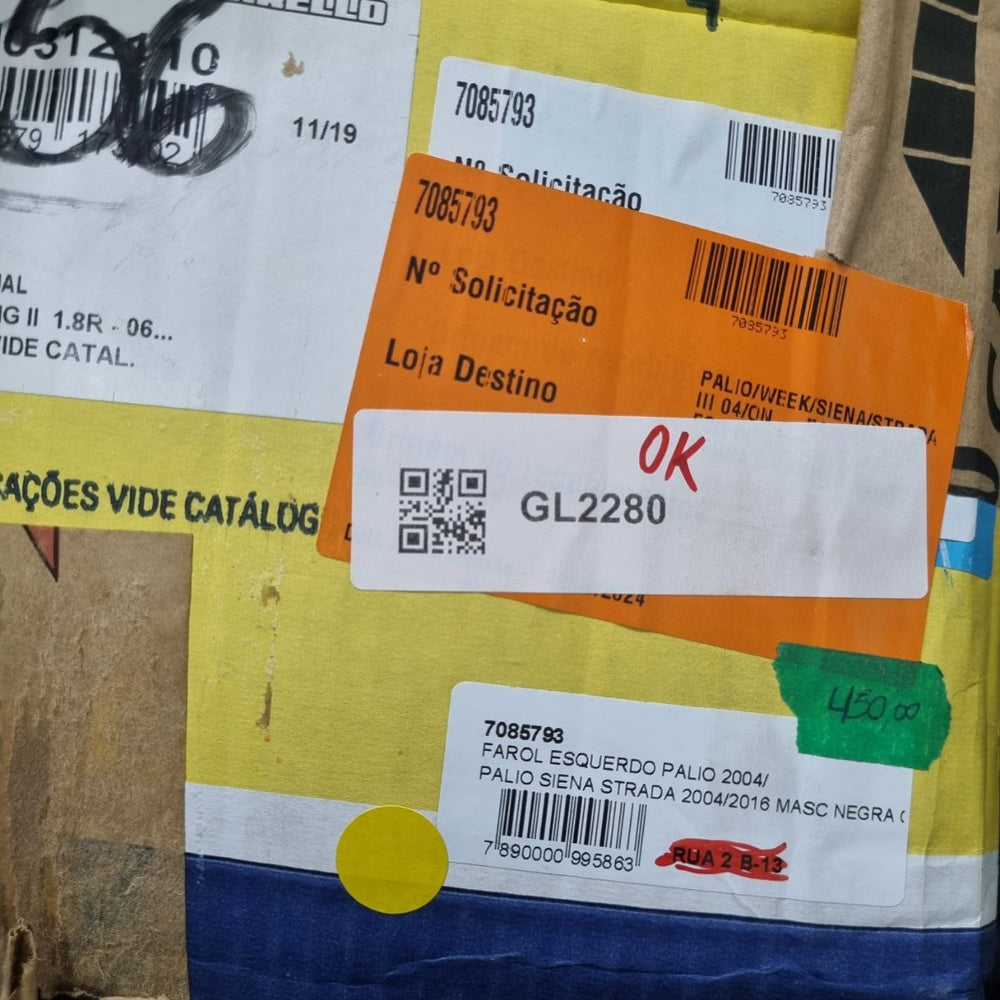Farol Diant Esq Fiat Palio / Siena / Strada 2004/2016