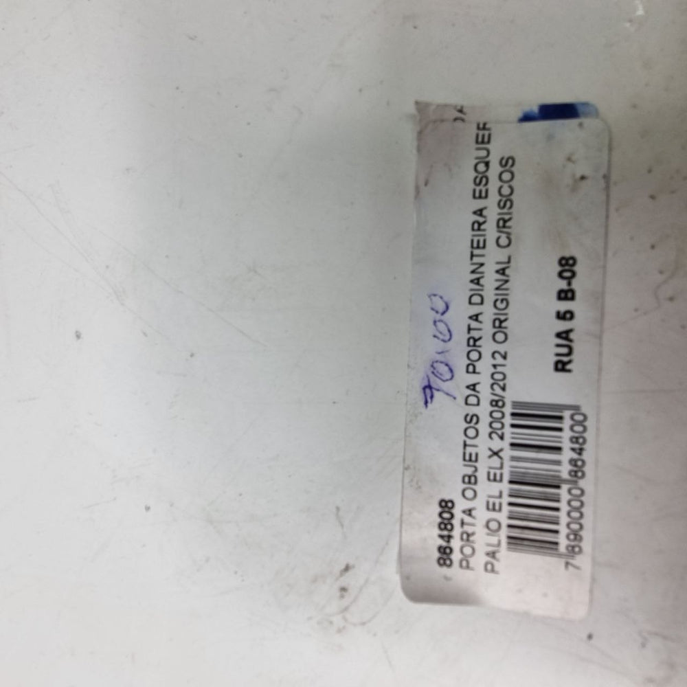 Porta Objetos da Porta Dianteira Esquerda Fiat Palio EL ELX 2008/2012 Usado