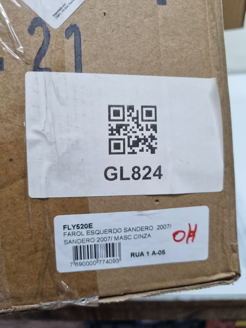 Farol Diant Esq Renault Sandero 2007/2012