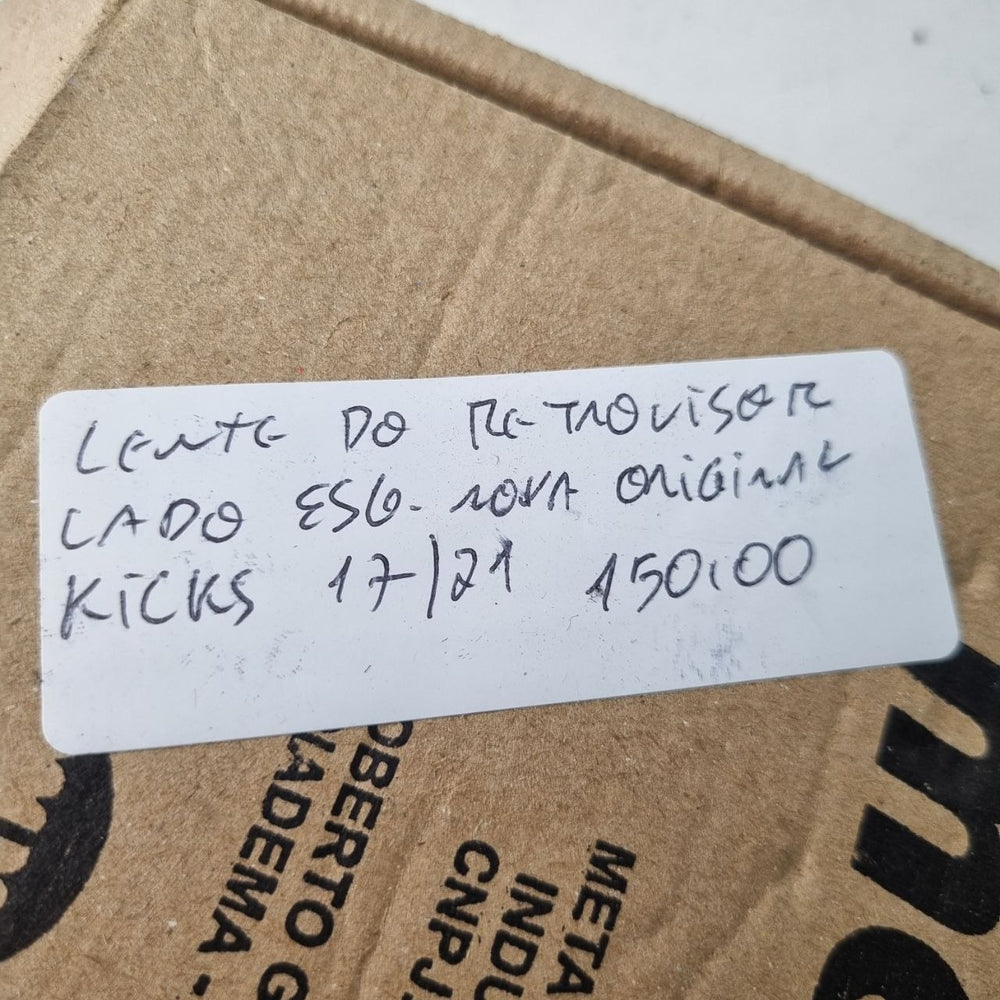 Lente Retrovisor Esq Nissan Kicks 2017/2021