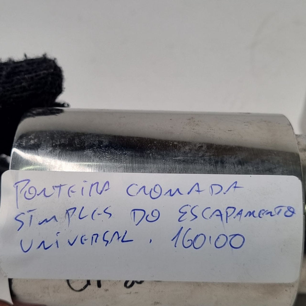 Ponteira Escapamento Simples Universal Cromada Nova