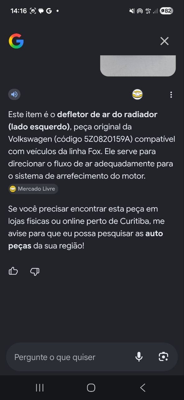 Canal Ar Diant Volkswagen Fox 2003/2015