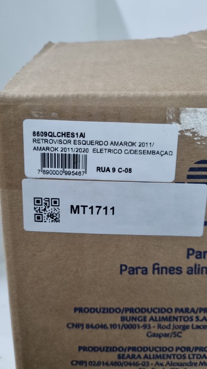 Retrovisor Esq Elétrico C/Desembaçador Volkswagen Amarok 2011/2020