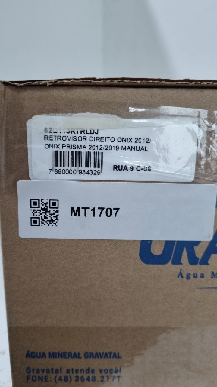Retrovisor Externo Dir Chevrolet Onix/Prisma 2012/2019