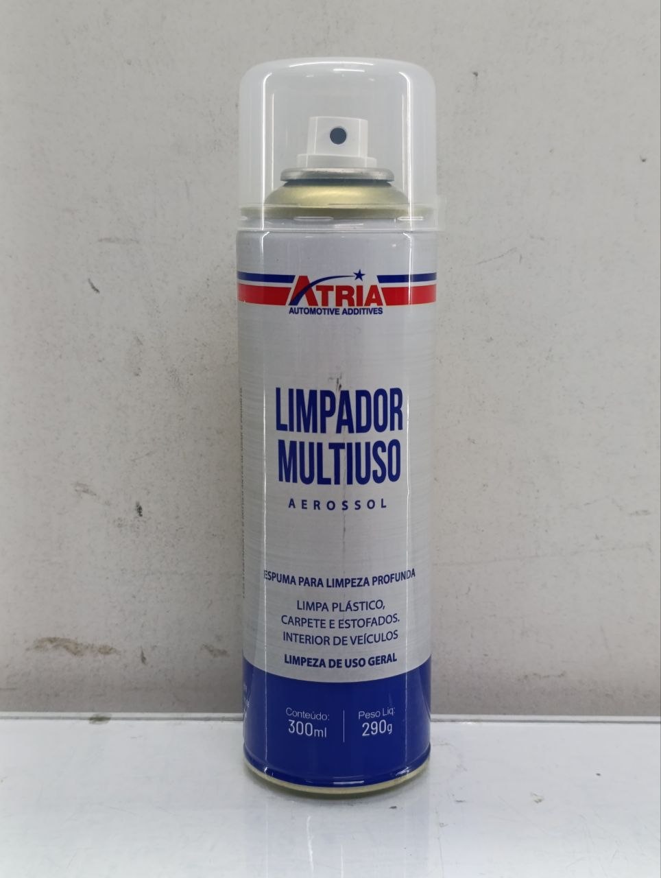 Limpador Multiuso Aerosol Atria 300ML Espuma Limpeza