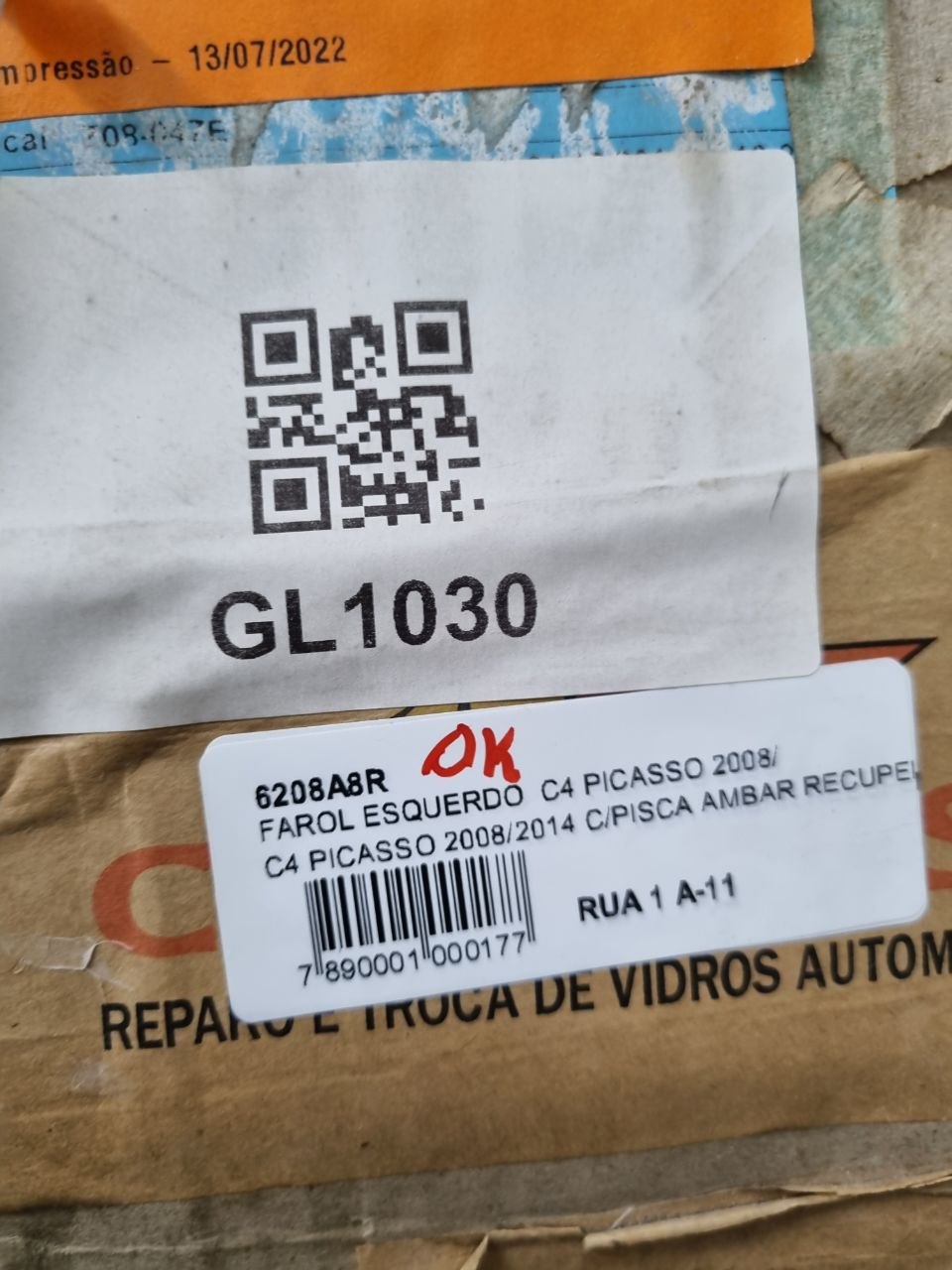 Farol Diant Esq Citroën C4 Picasso 2008/2014