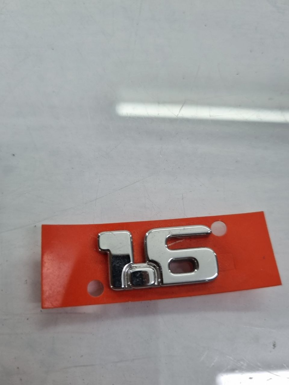 Emblema 1.6 Cromado Fiat Idea/Palio/Punto 2006/2016 Novo