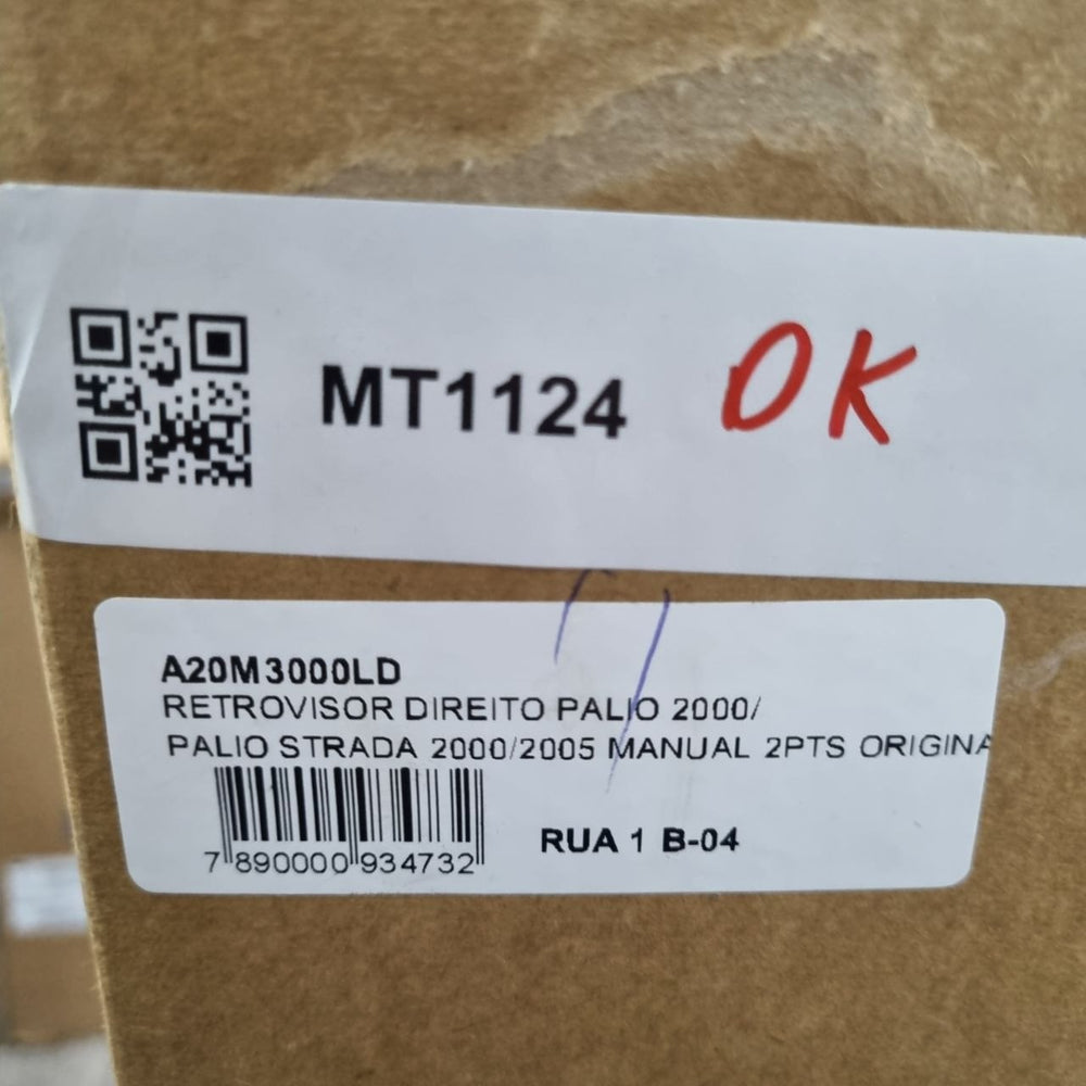 Retrovisor Externo Dir Fiat Palio / Strada 2000/2005