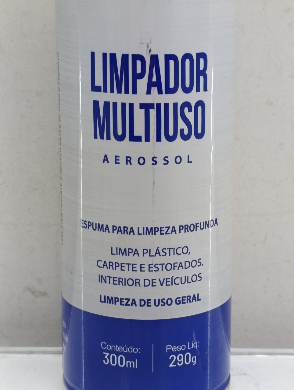 Limpador Multiuso Aerosol Atria 300ML Espuma Limpeza