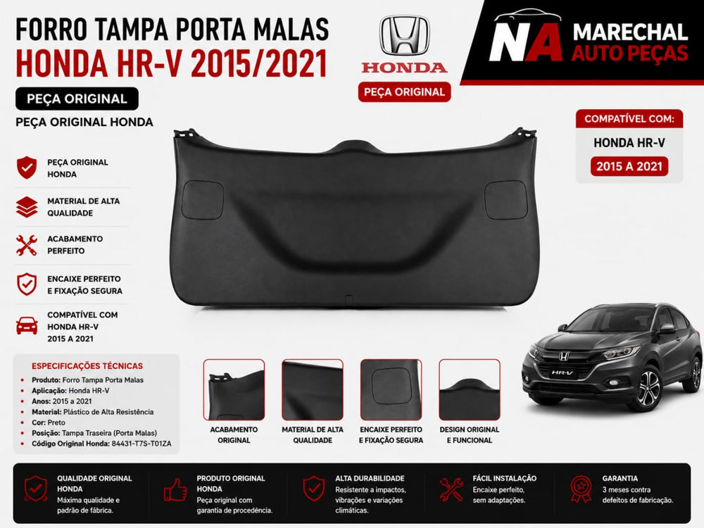 Forro Tampa Porta Malas Honda HR-V 2015/2021
