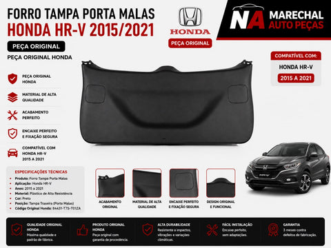 Forro Tampa Porta Malas Honda HR-V 2015/2021