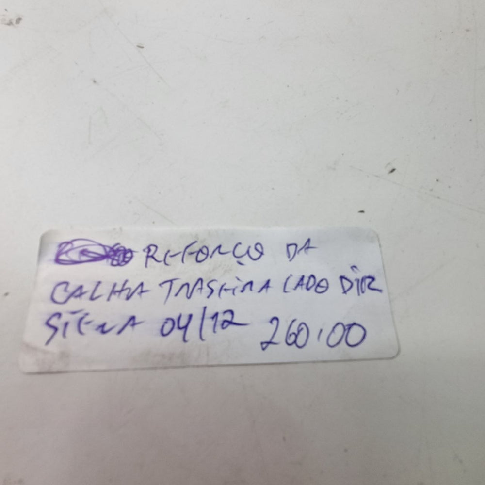 Reforço Calha Traseira Direita Fiat Siena 2004/2012 Novo