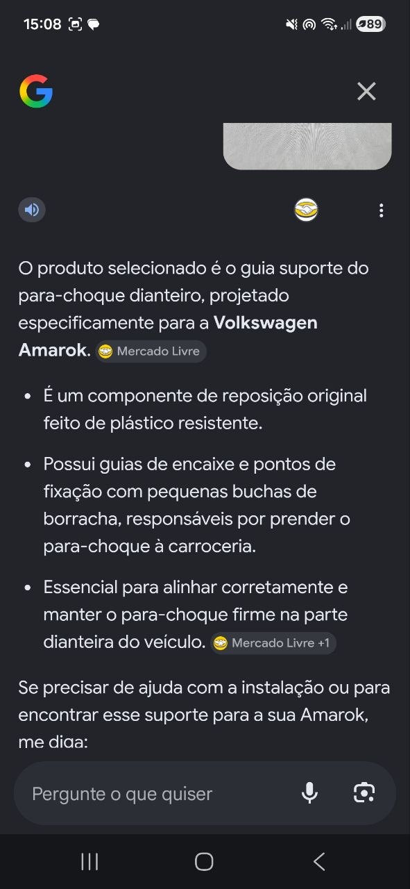 Suporte Para-choque Diant Esq Volkswagen Amarok 2010/2023