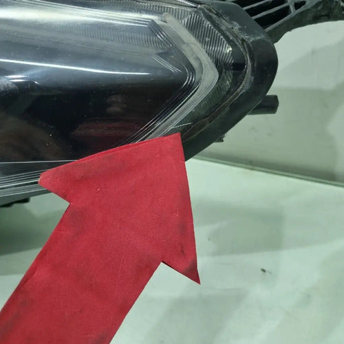 Farol lado esquerdo máscara negra Ford ka 2018 a 2022
