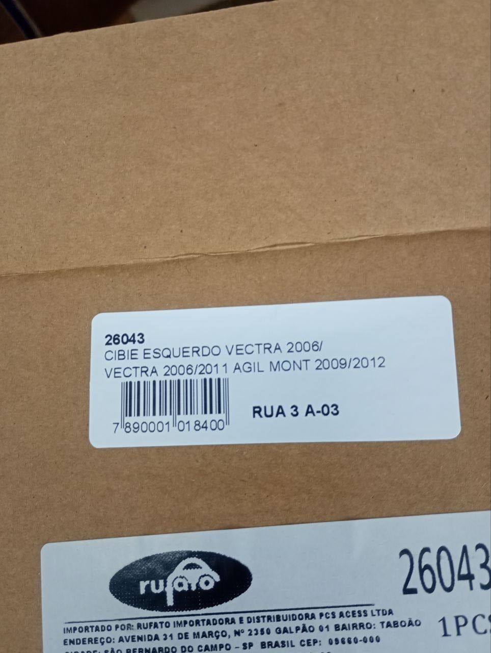 Farol de milha esq vectra 2002 a 2010