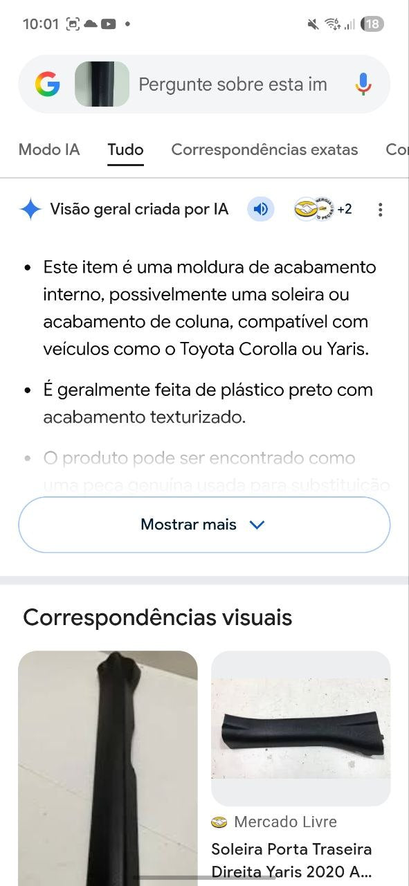 Friso Soleira Porta Tras Dir Toyota Yaris 2018/2023