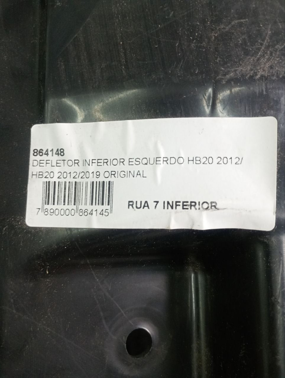 Defletor Inferior Esq Hyundai HB20 2012/2019 - Original