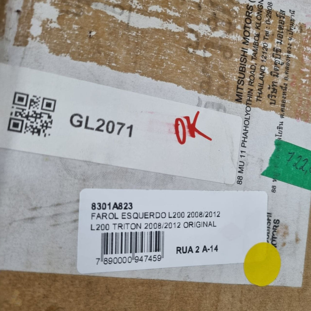 Farol Diant Esq Mitsubishi L200 Triton 2008/2012