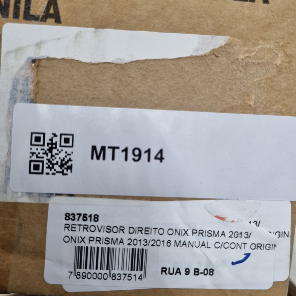 Retrovisor Externo Dir Chevrolet Onix/Prisma 2013/2016