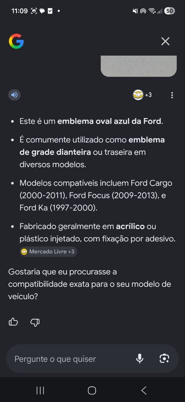 Emblema Diant Ford Oval Azul 1997/2013