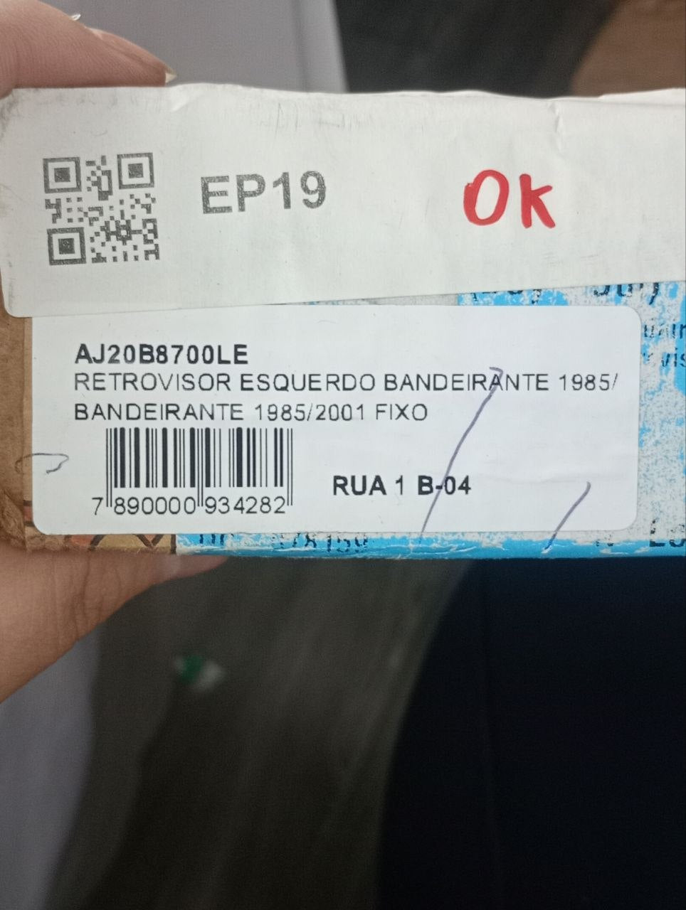 Retrovisor Esq Toyota Bandeirante 1985/2001