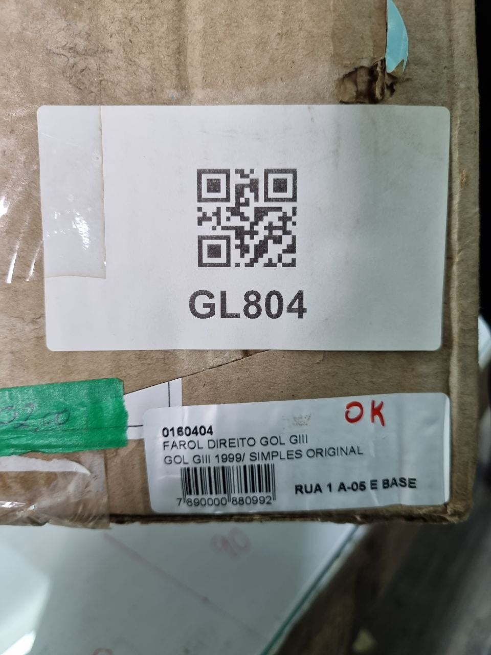 Farol Diant Dir Arteb Volkswagen Gol G3 1999/2005