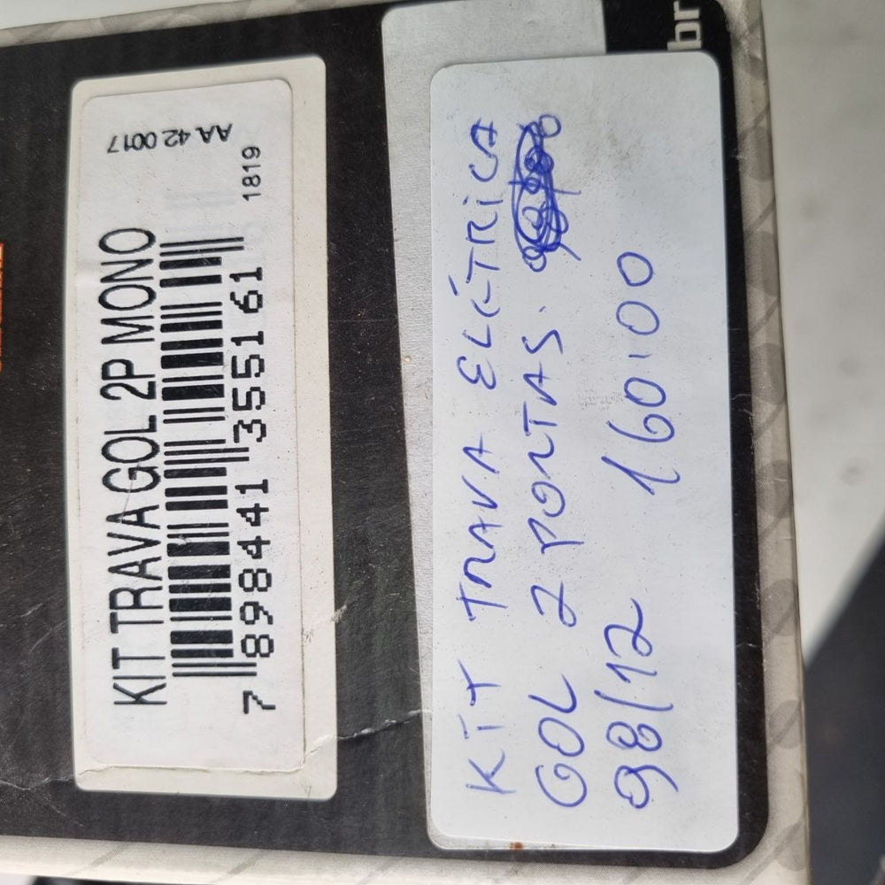 Kit Trava Elétrica 2 Portas Mono VW Gol 1983/2012 Novo