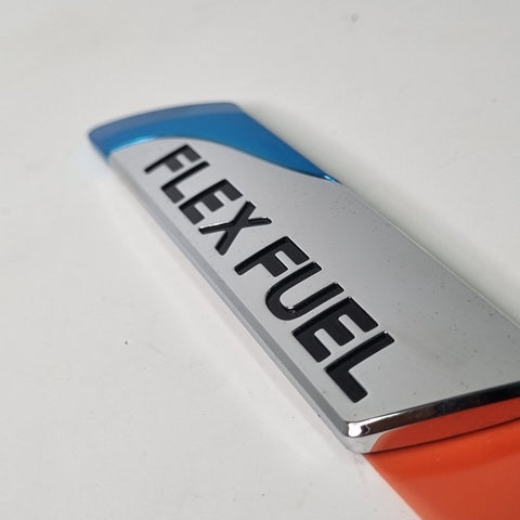 Emblema Flex Fuel Tampa Traseira Nissan March Versa Livina Novo