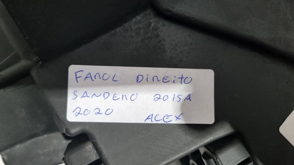 Farol Diant Dir Renault Sandero 2015/2020 Usado