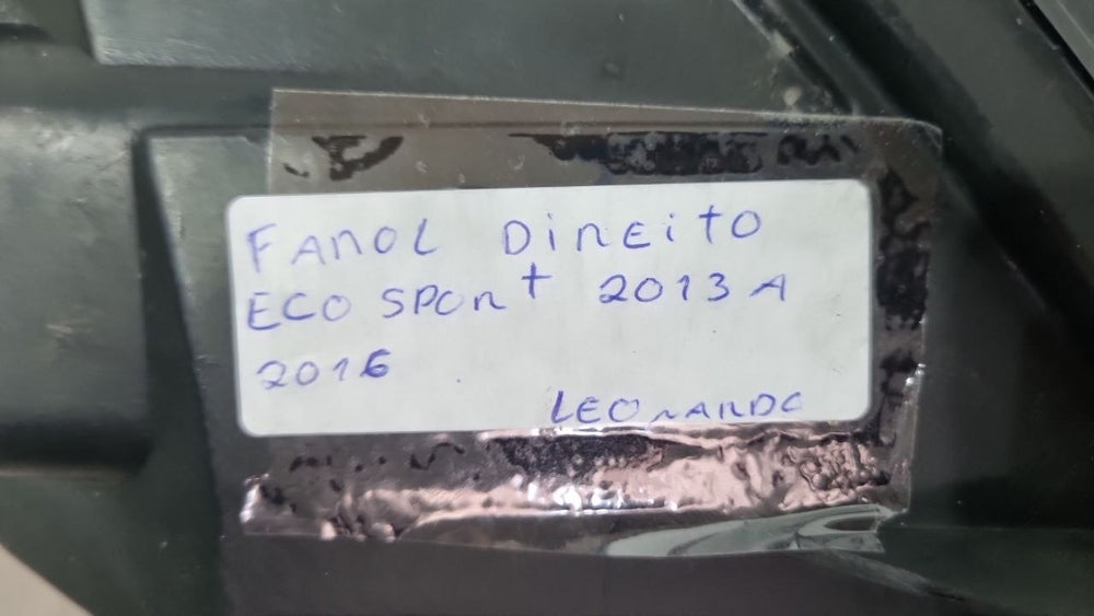 Farol Diant Dir Ford EcoSport 2013/2016 Usado