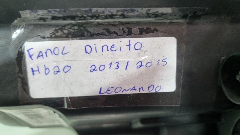 Farol Diant Dir Hyundai HB20 2013/2015 Usado