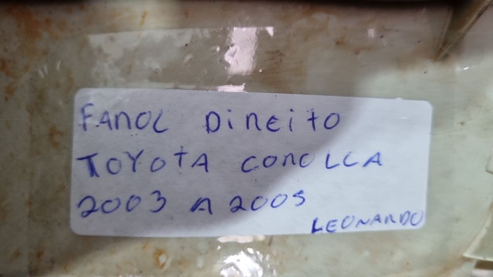 Farol Dir Toyota Corolla 2003/2005 Usado