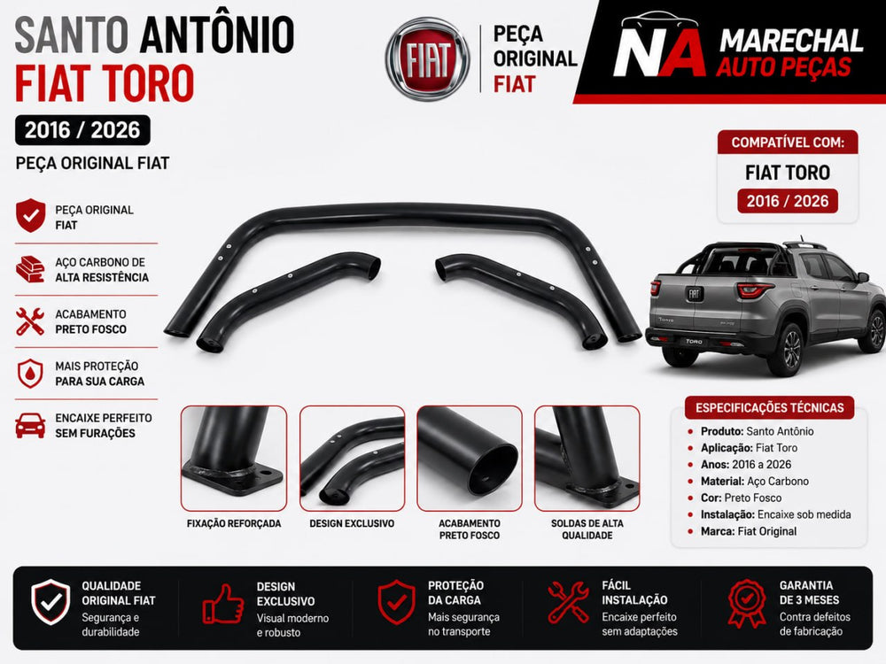Santo Antonio Fiat Toro 2016/2026 Original