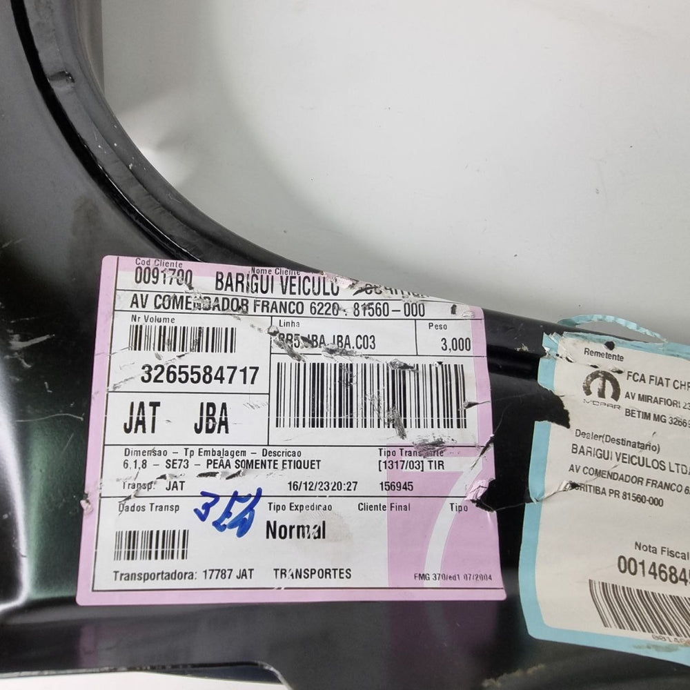 Cantoneira Lateral Dianteira Esquerda Fiat Strada 2020/2023 Nova