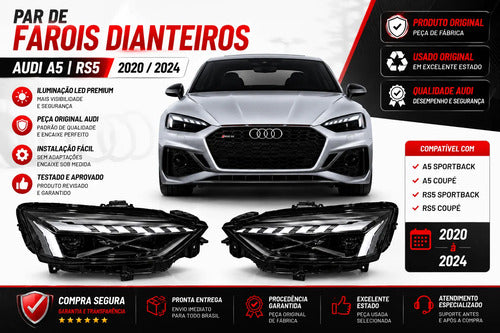 Kit Farol Diant Dir & Esq Audi A5 Rs5 2020 A 2024 Original