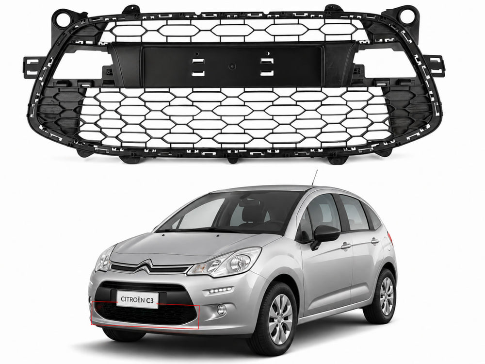 Grade Inf Parachoque Citroën C3 2013/2021 Nova