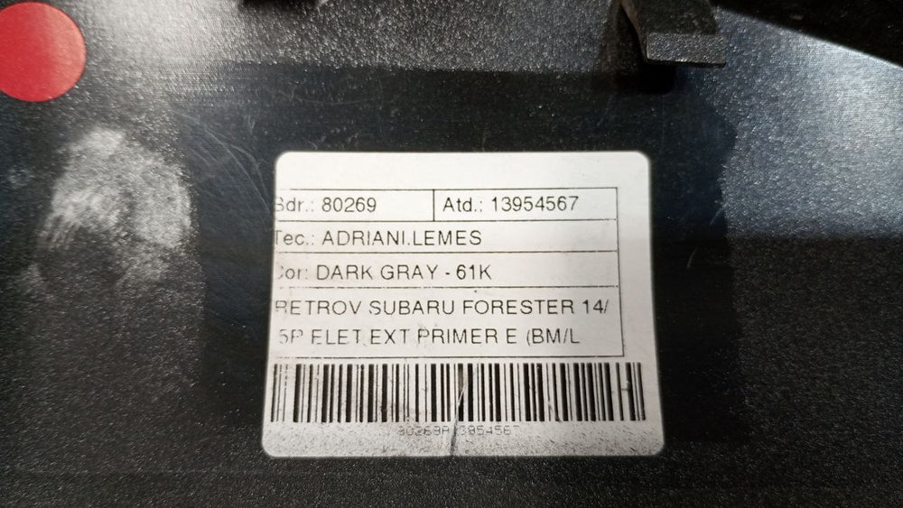Capa Retrovisor Esquerdo Subaru Forester 2014/2021 Usado